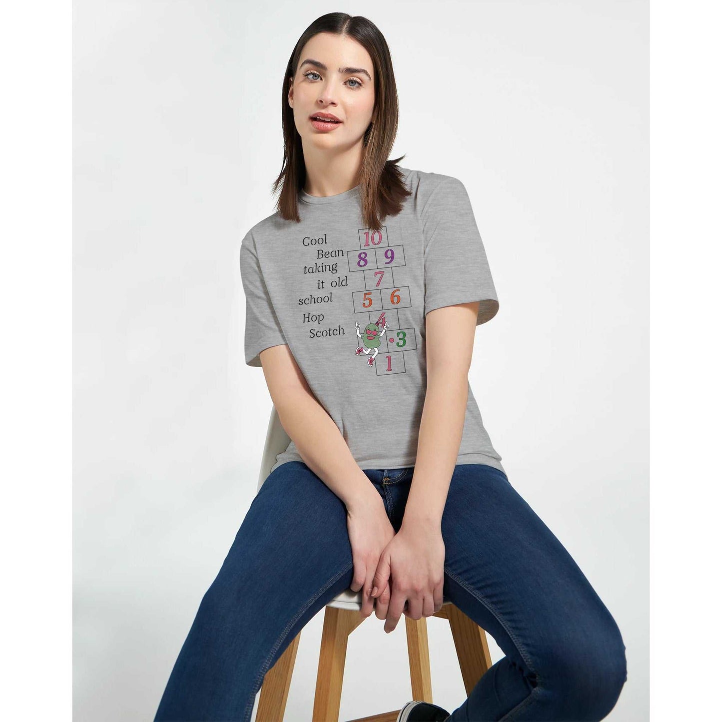 Classic Womens Crewneck T-shirt - Hop Scotch