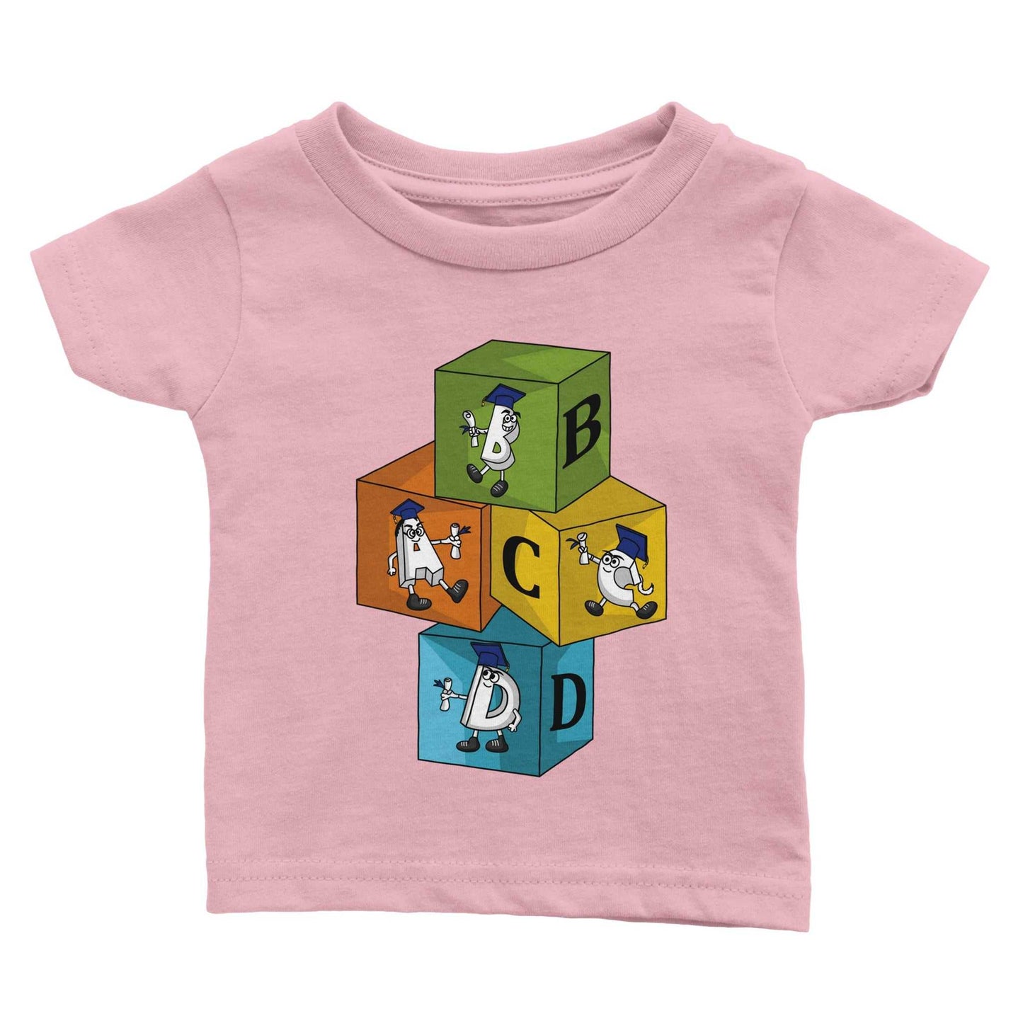 Classic Baby Crewneck T-shirt -  Learning Blocks