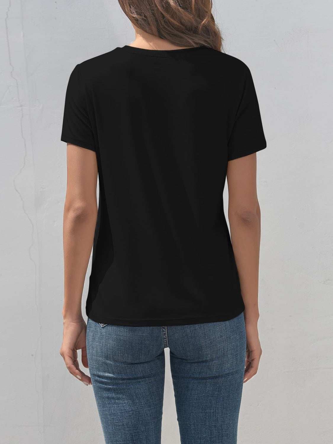 Smile Graphic Round Neck Short Sleeve