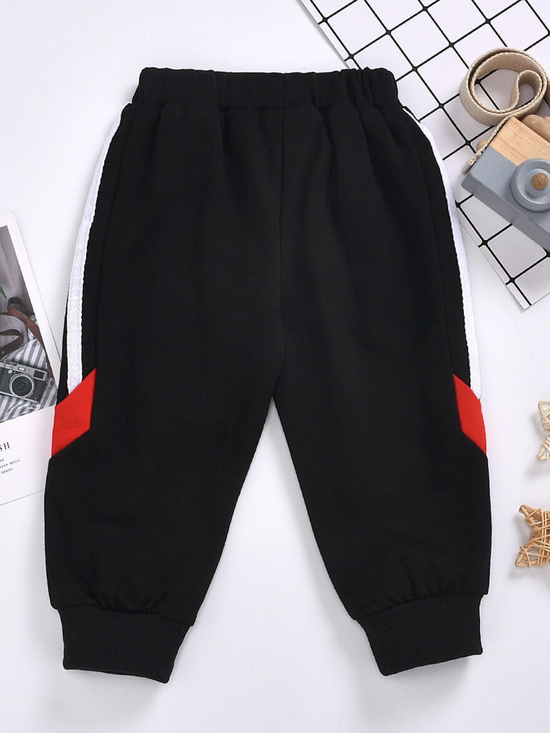 Kids Side Stripe Contrast Joggers