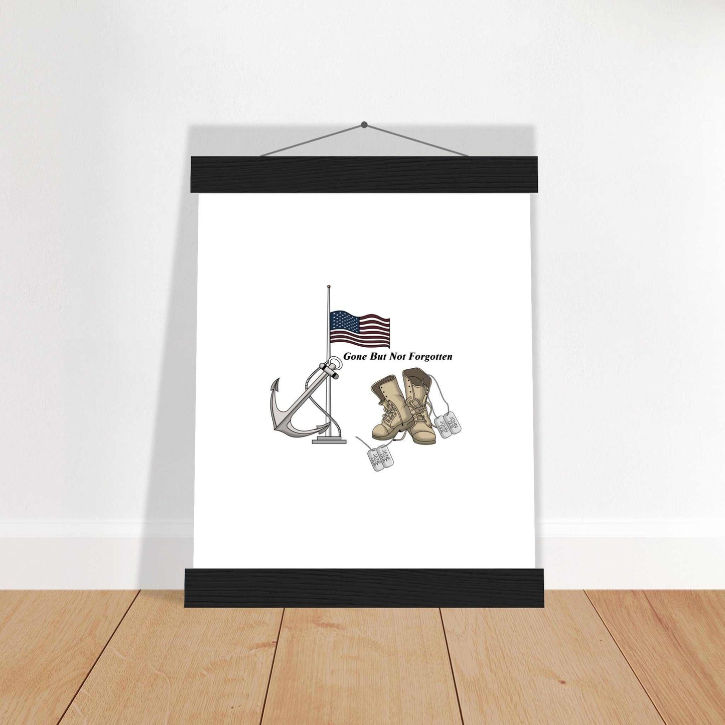 Premium Matte Paper Poster with Hanger - - Gone But NOT Forgotten