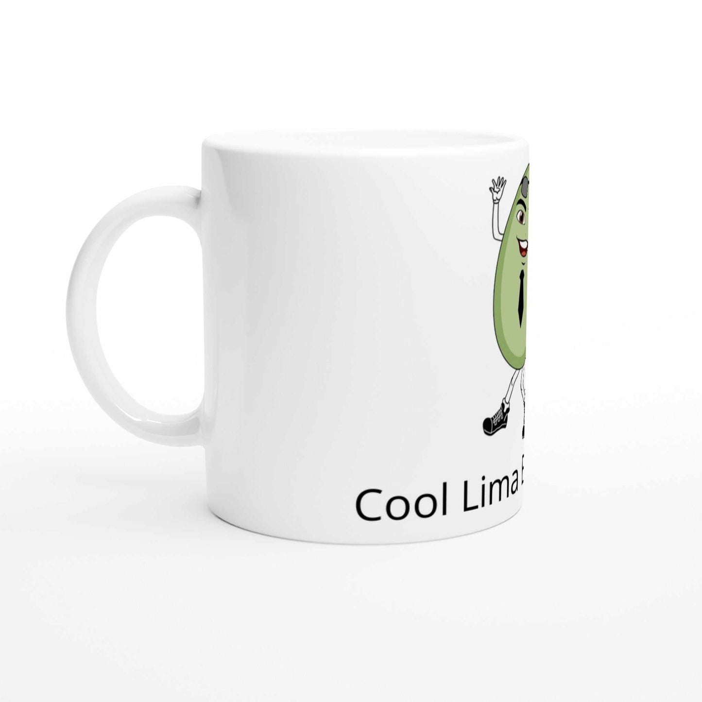 White 11oz Ceramic Mug - Cool Lima Bean Sibling