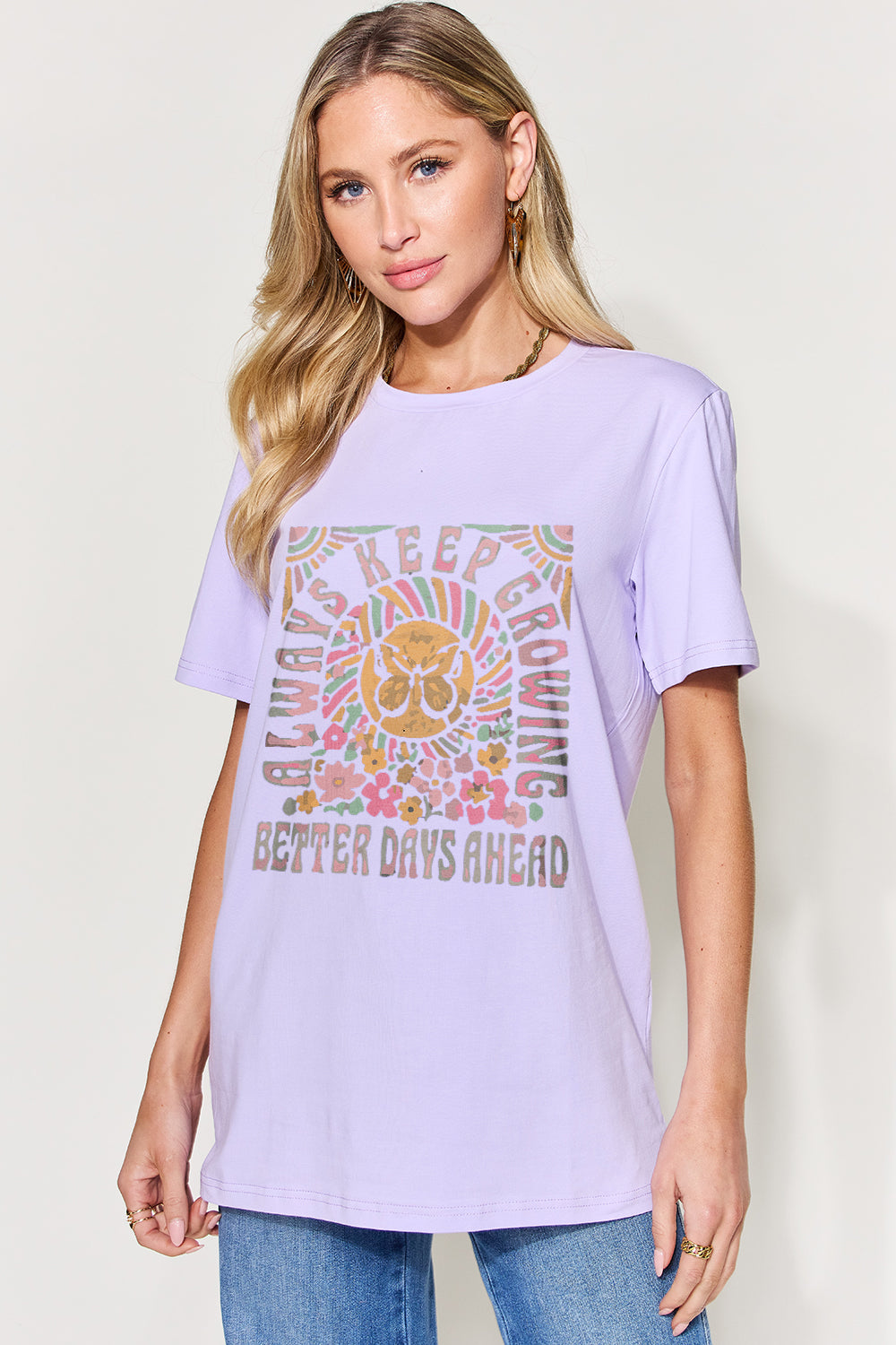 Simply Love Full Size Graphic Round Neck Short Sleeve