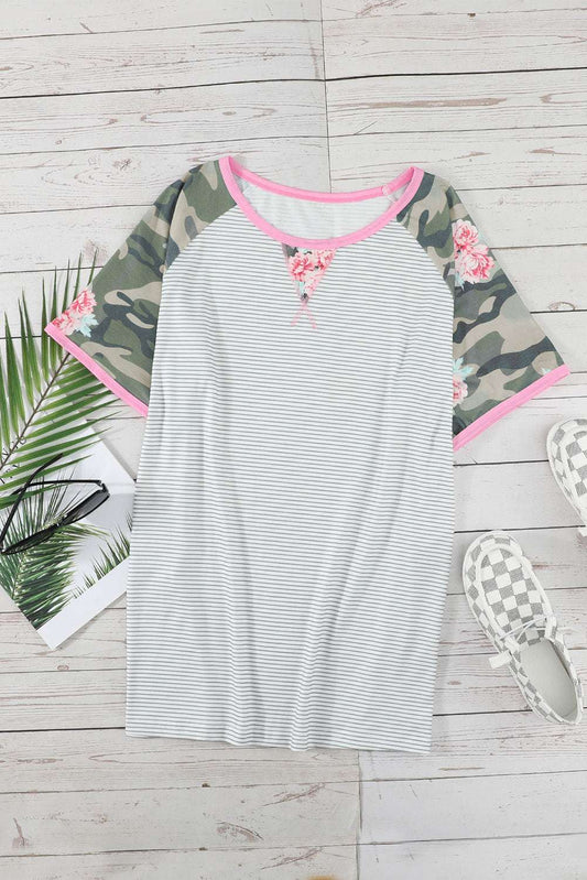 Size Printed Baseball Tee