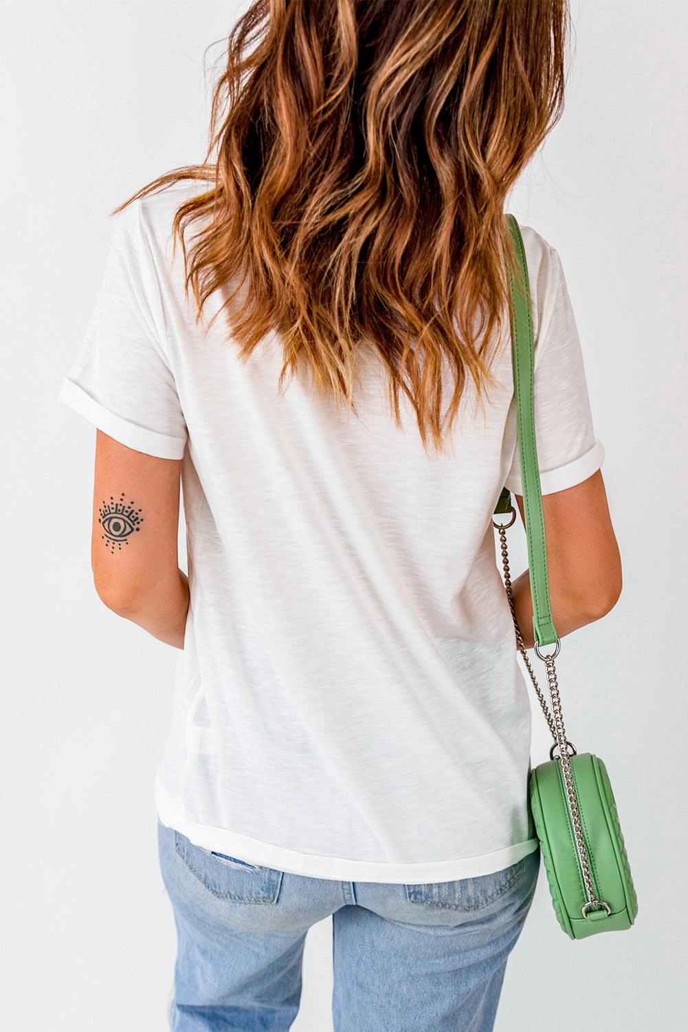 Flag Round Neck Short Sleeve