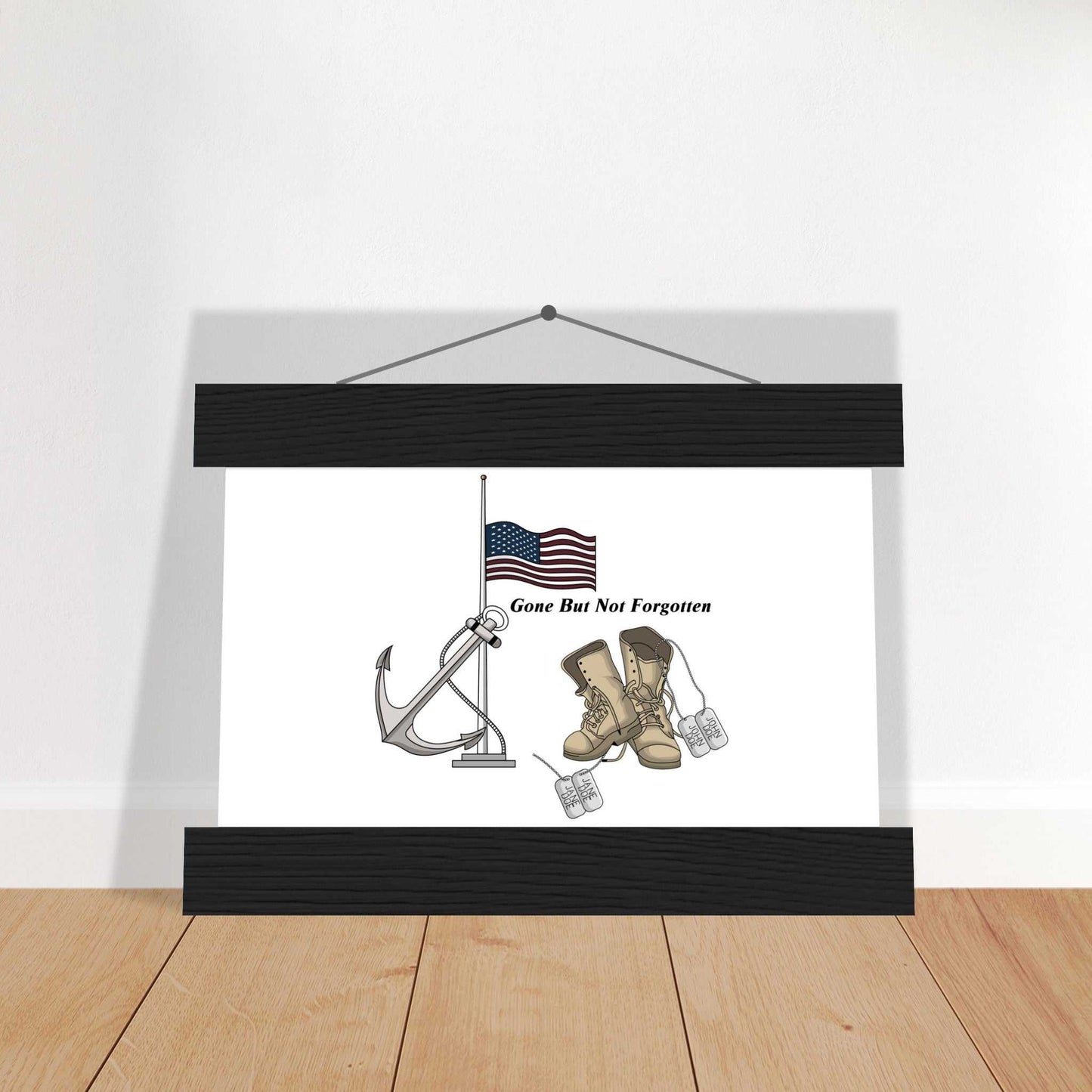 Premium Matte Paper Poster with Hanger - - Gone But NOT Forgotten