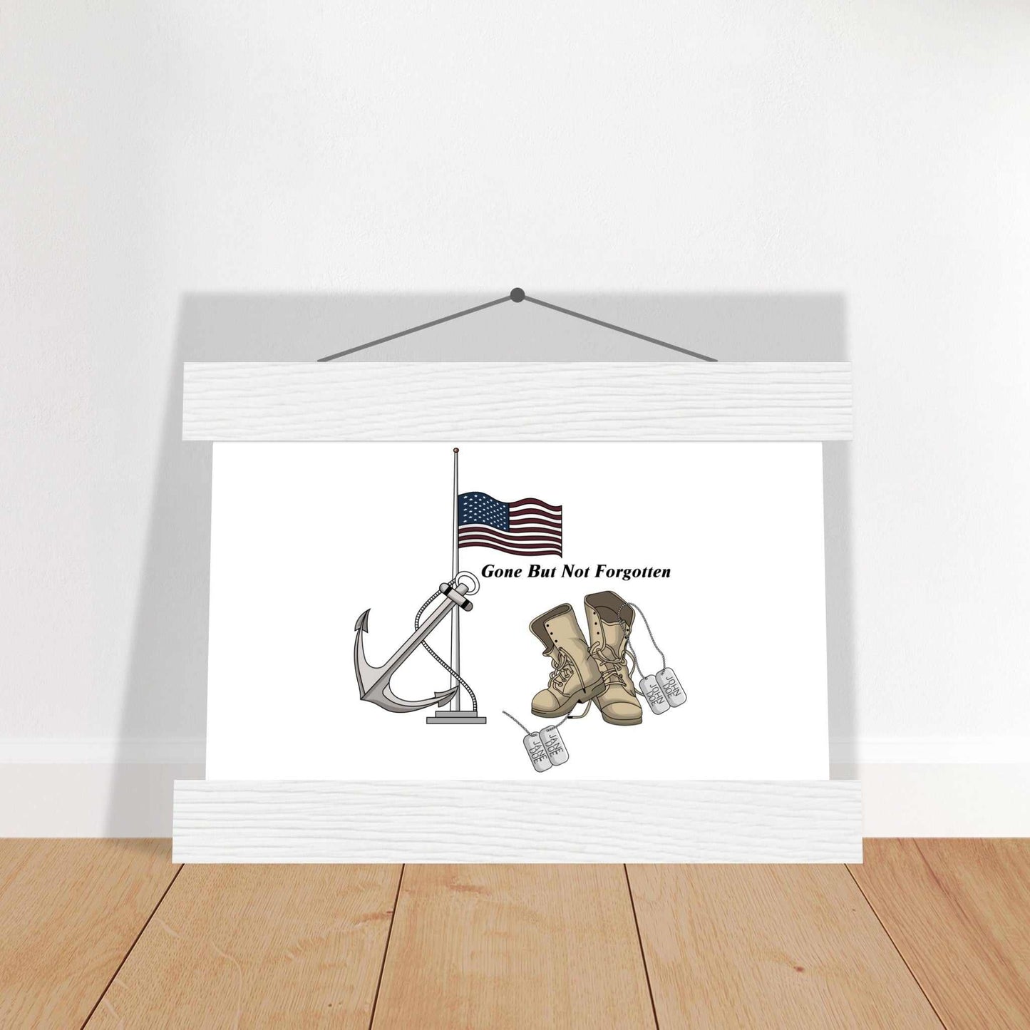 Premium Matte Paper Poster with Hanger - - Gone But NOT Forgotten