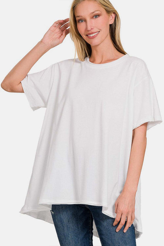 Zenana Round Neck Short Sleeve