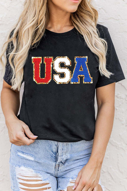 USA Round Neck Short Sleeve