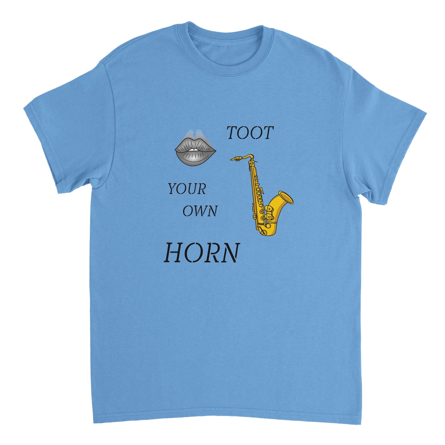 Heavyweight Unisex Crewneck T-shirt - Toot Your Own Horn