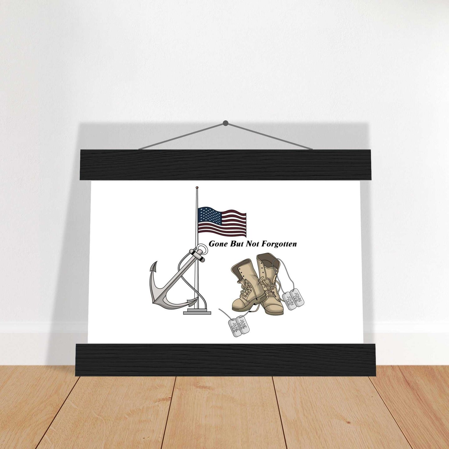 Premium Matte Paper Poster with Hanger - - Gone But NOT Forgotten
