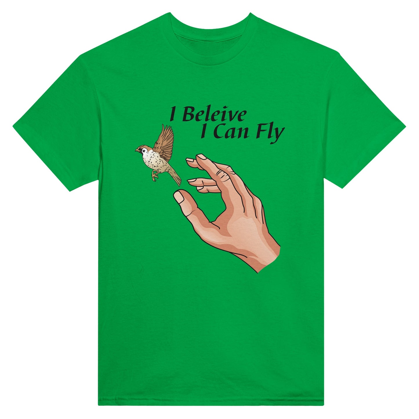 Heavyweight Unisex Crewneck T-shirt - I Believe I can Fly