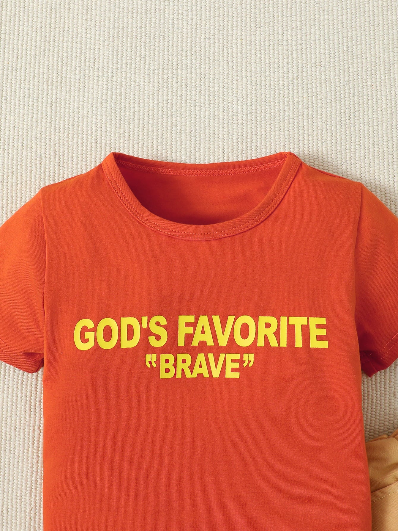 GOD'S FAVORITE BRAVE Graphic Top and Shorts Set