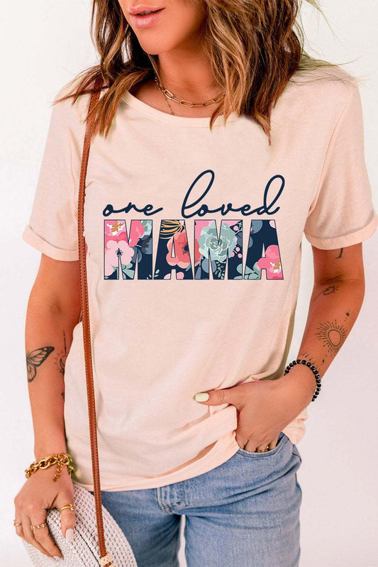 LOVED MAMA Floral Graphic Tee