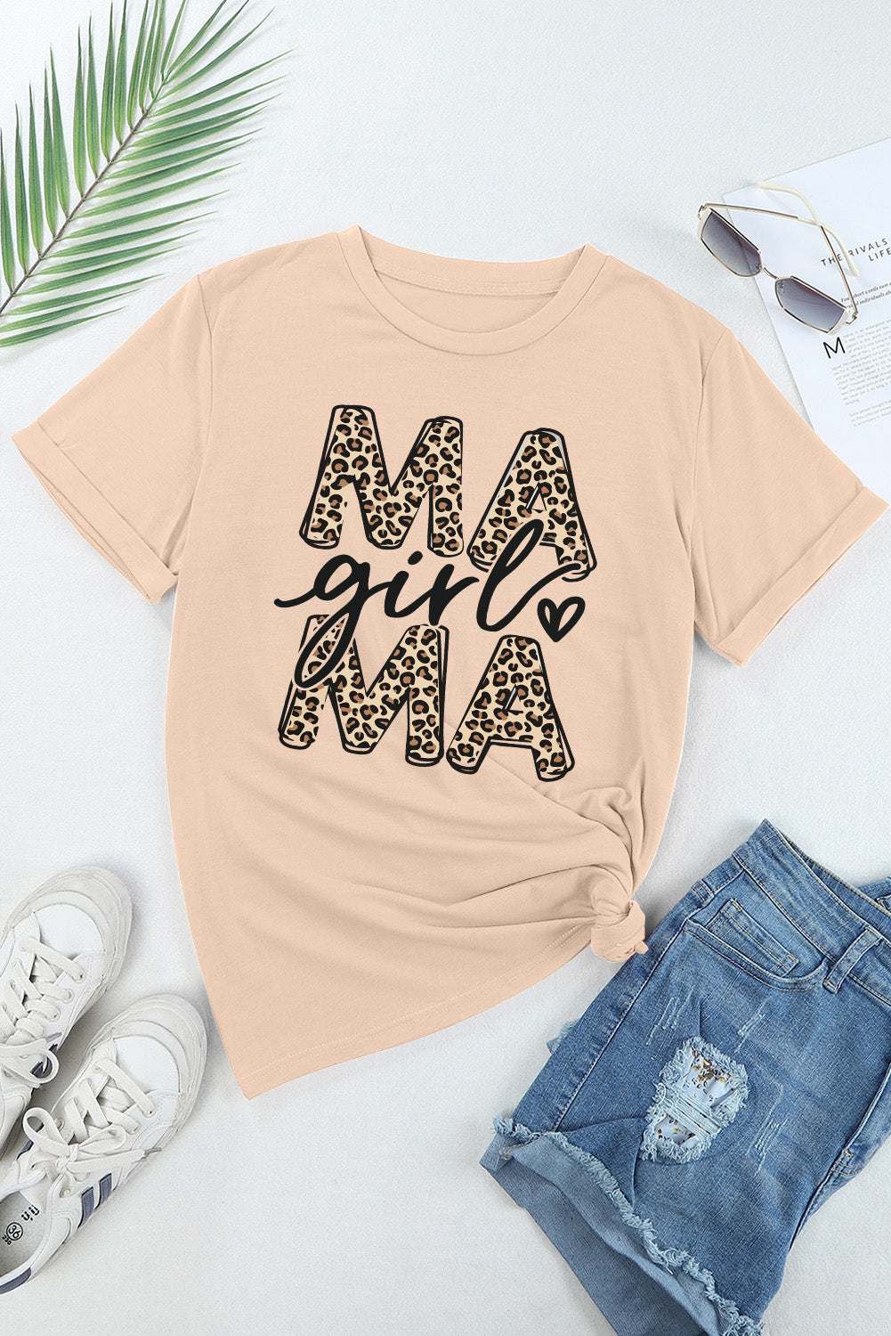 MAMA GIRL Round Neck Short Sleeve