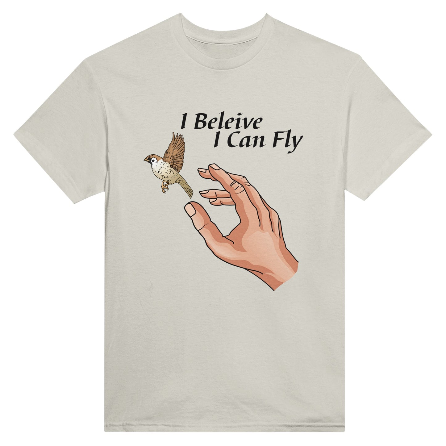 Heavyweight Unisex Crewneck T-shirt - I Believe I can Fly