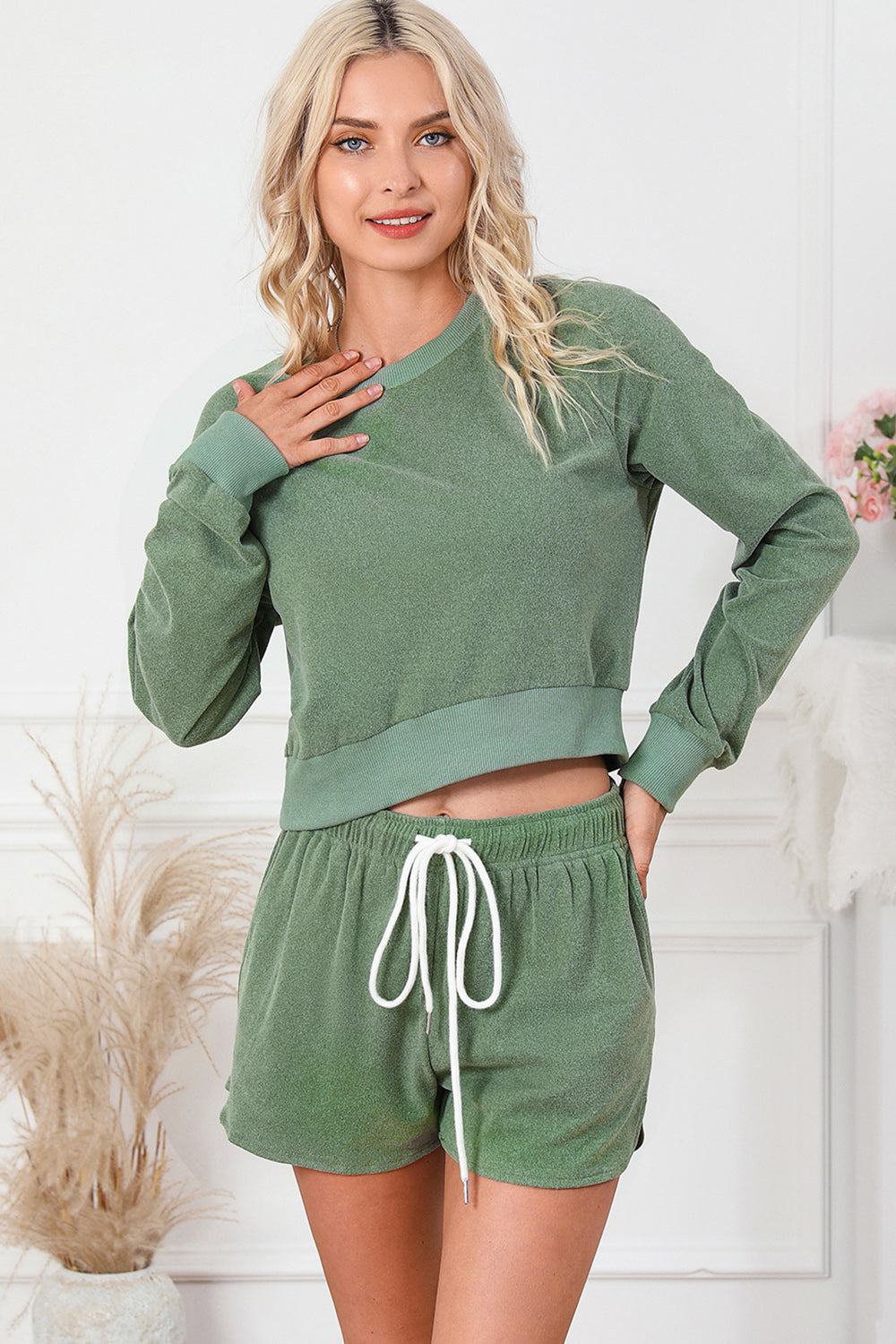 Round Neck Long Sleeve Top