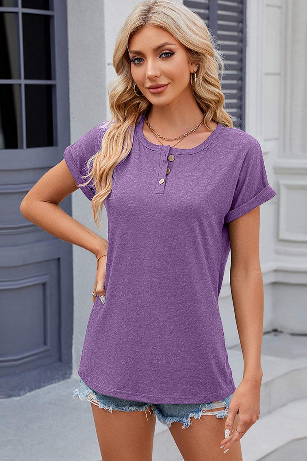 Round Neck Short Sleeve