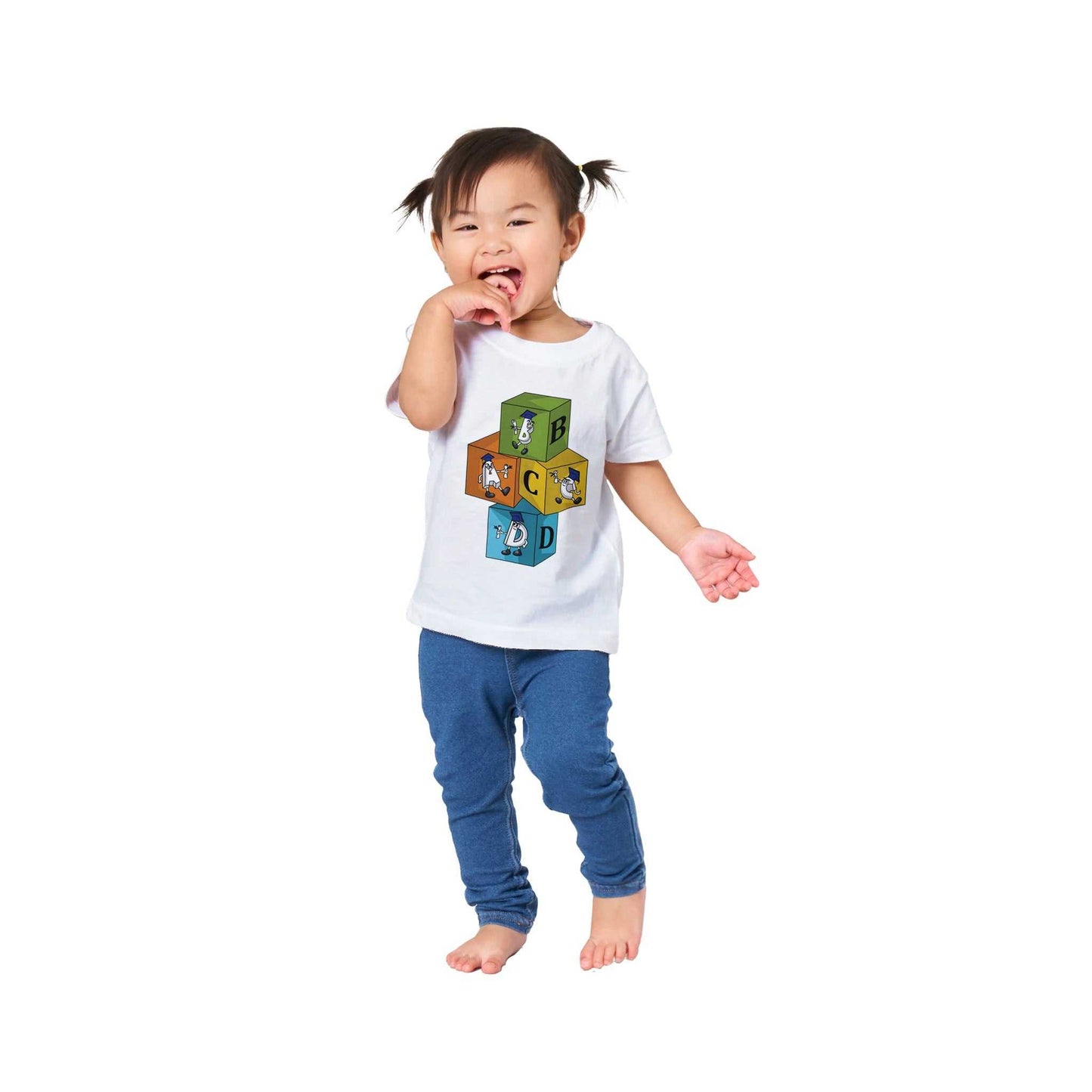 Classic Baby Crewneck T-shirt -  Learning Blocks