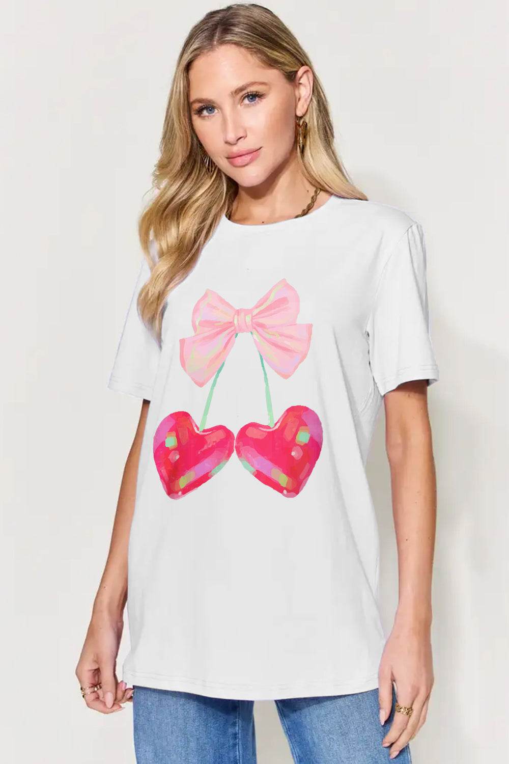 Simply Love Full Size Graphic Round Neck Short Sleeve