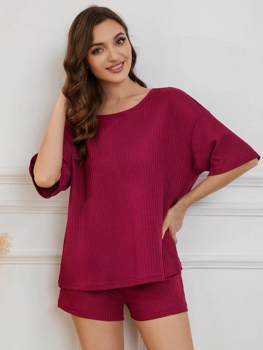 Round Neck Half Sleeve Top