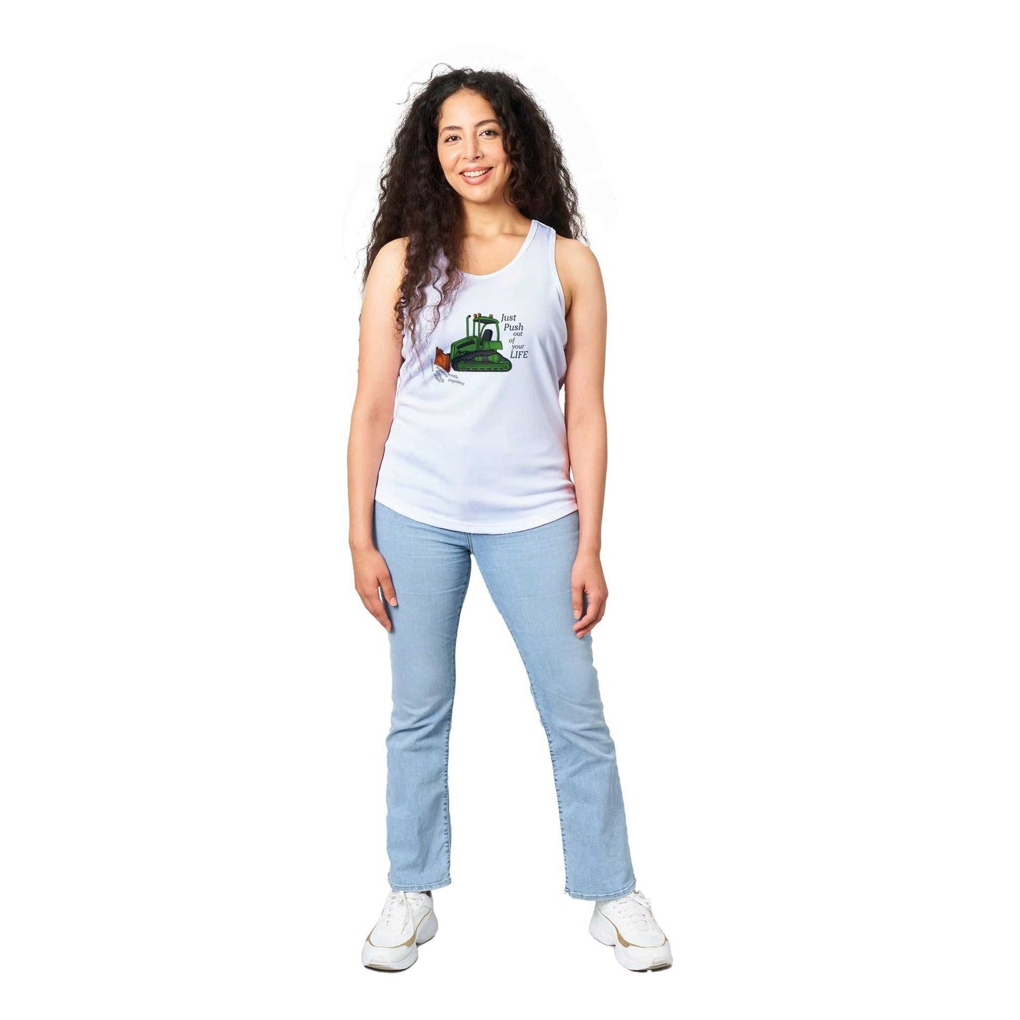 Performance Womens Tank Top - Bulldoze The Negatives Out