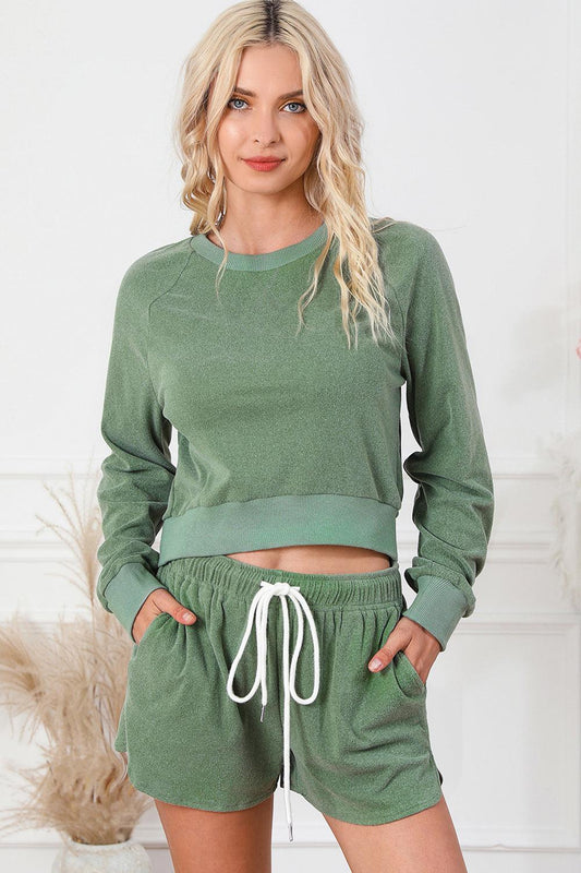 Round Neck Long Sleeve Top