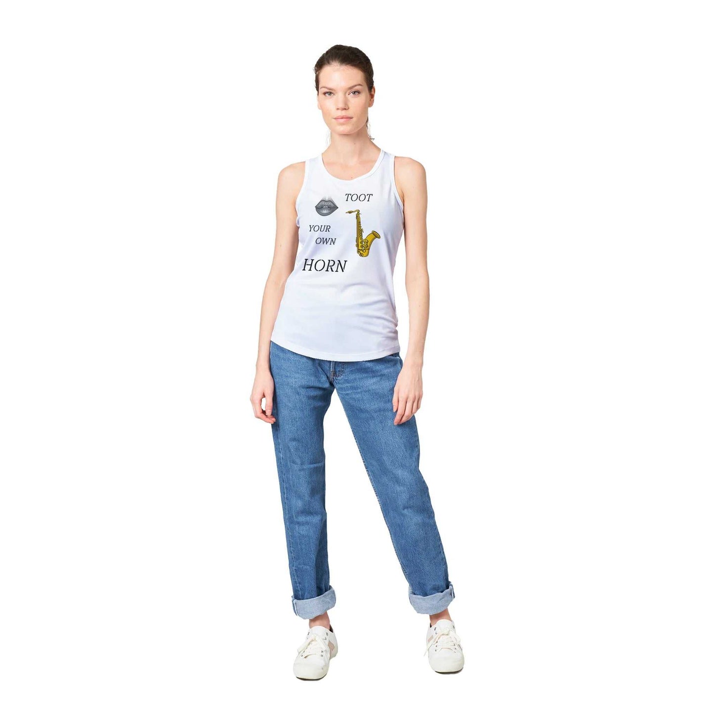 Performance Womens Tank Top - Toot Your Own Horn