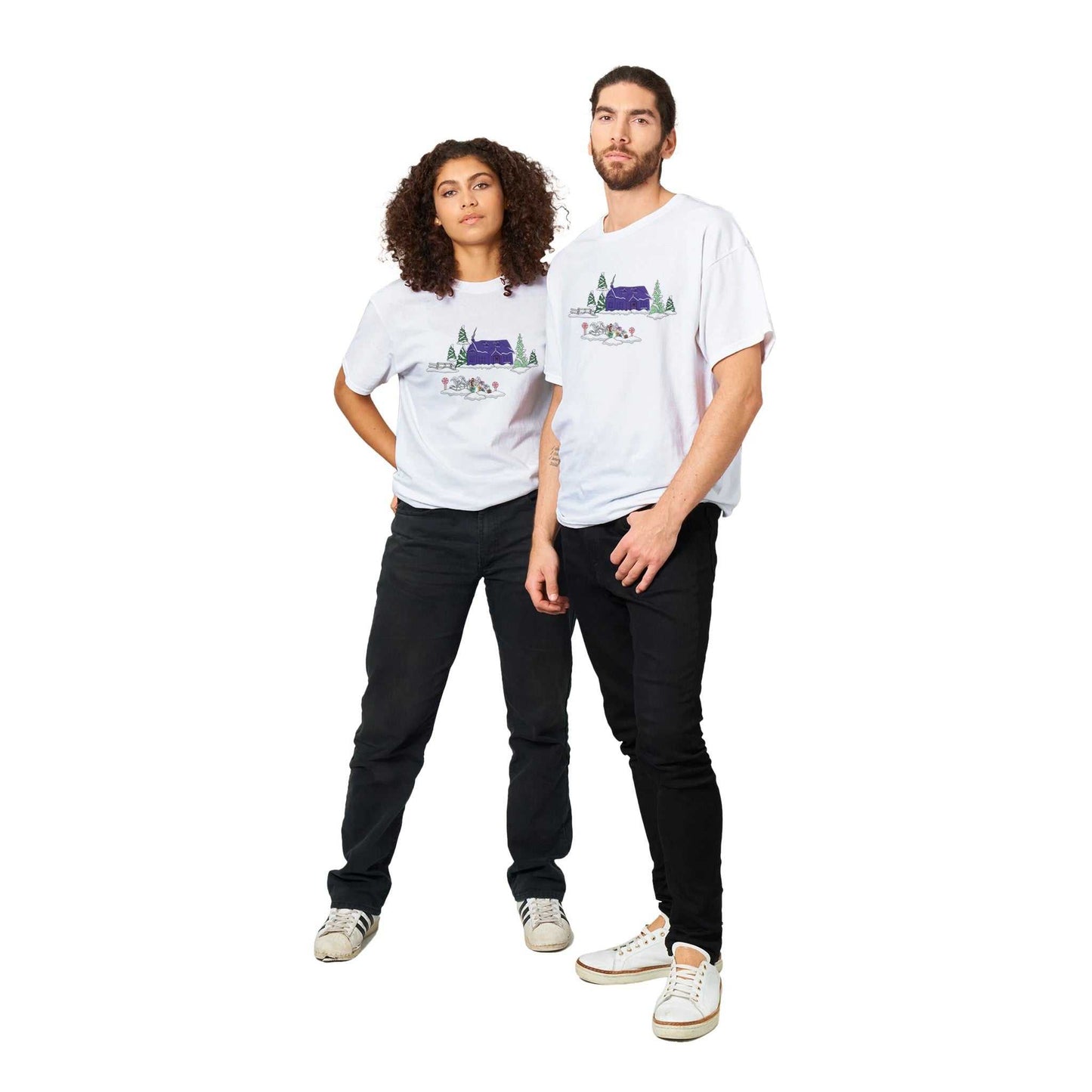 Heavyweight Unisex Crewneck T-shirt - Holidays