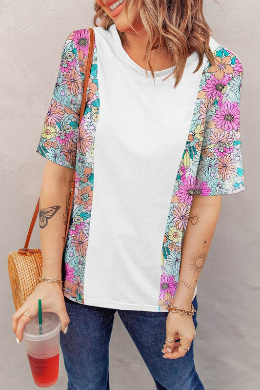 Printed Round Neck Half Sleeve