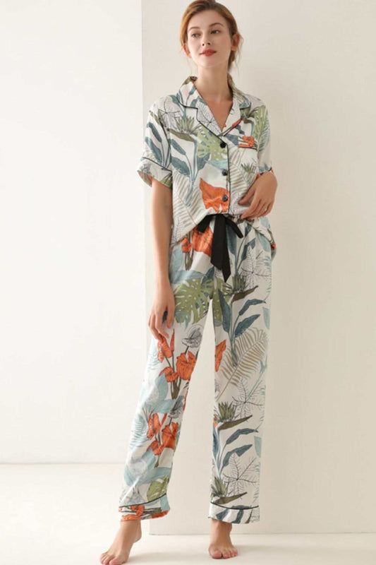 Botanical Print Button-