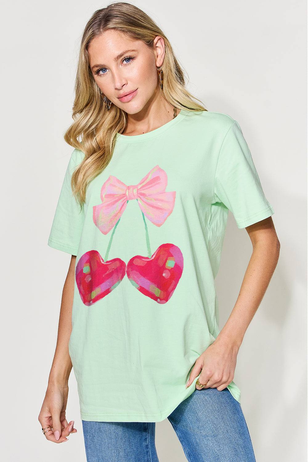 Simply Love Full Size Graphic Round Neck Short Sleeve