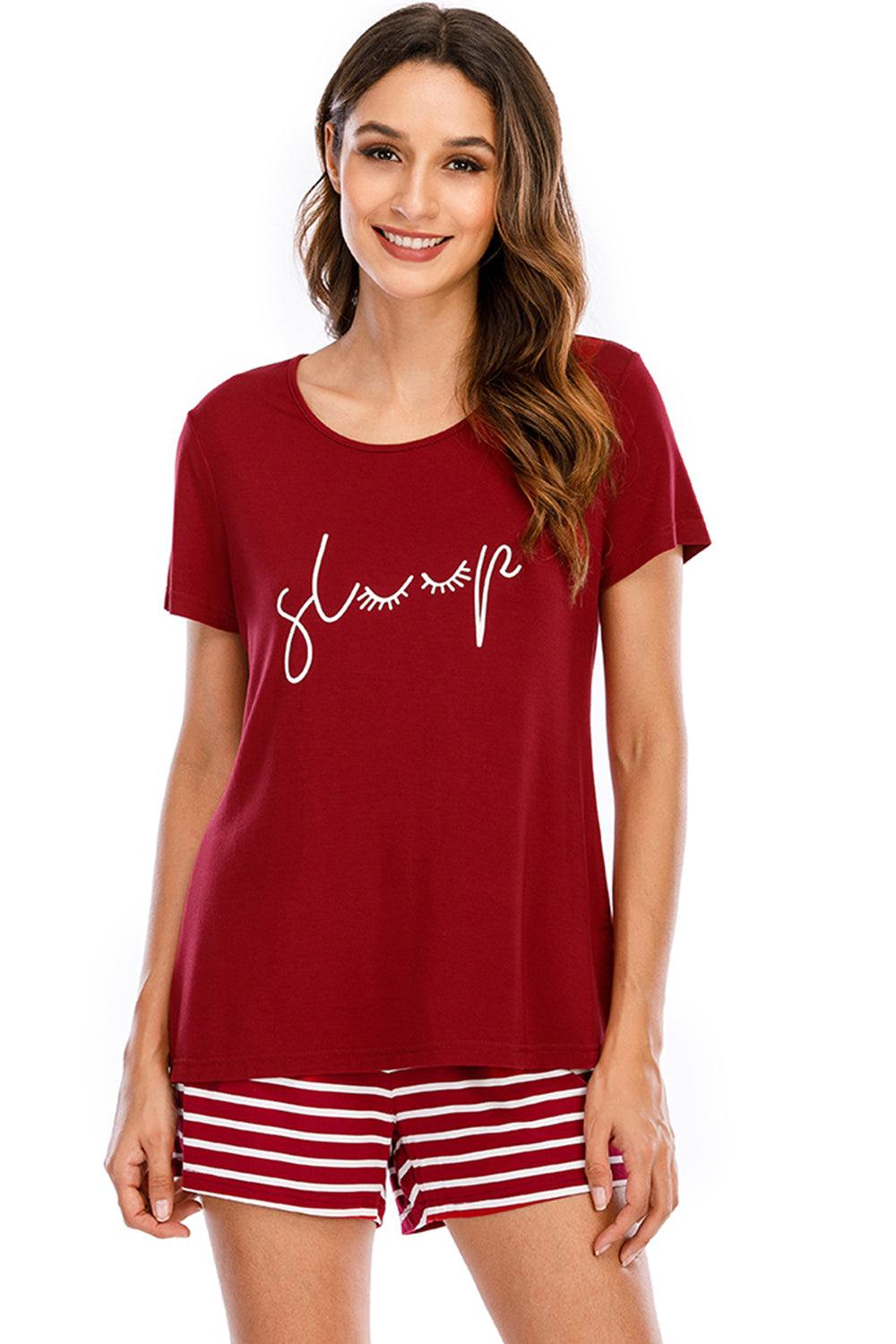 Graphic Round Neck Top