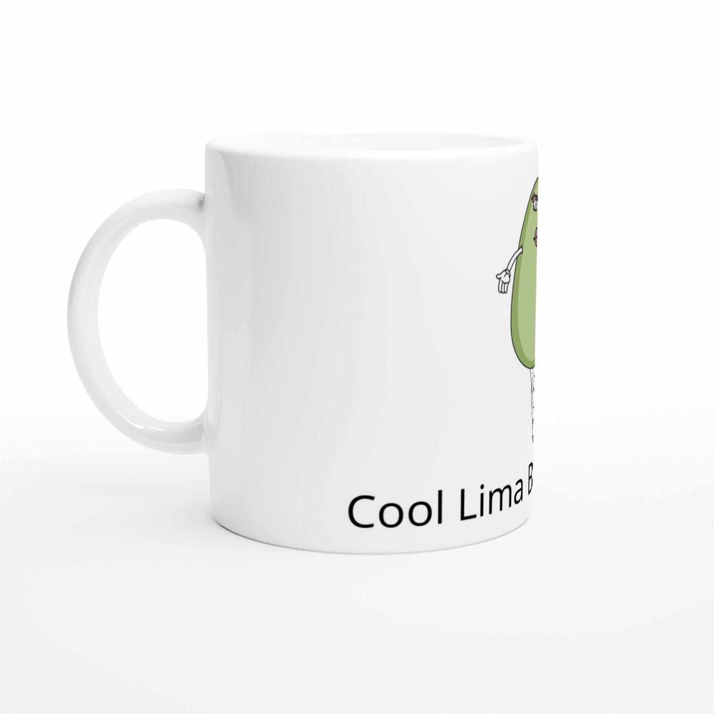 White 11oz Ceramic Mug - Cool Lima Bean Spouse