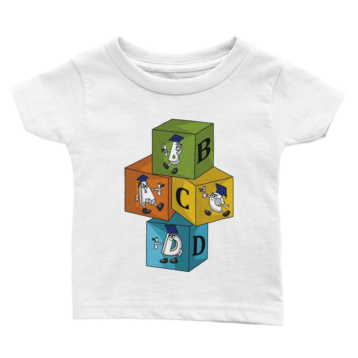 Classic Baby Crewneck T-shirt -  Learning Blocks