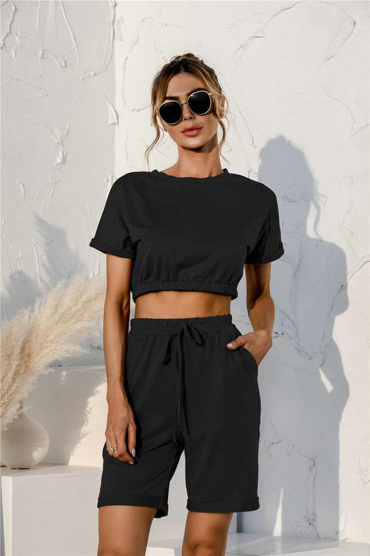 Short Sleeve Cropped Top