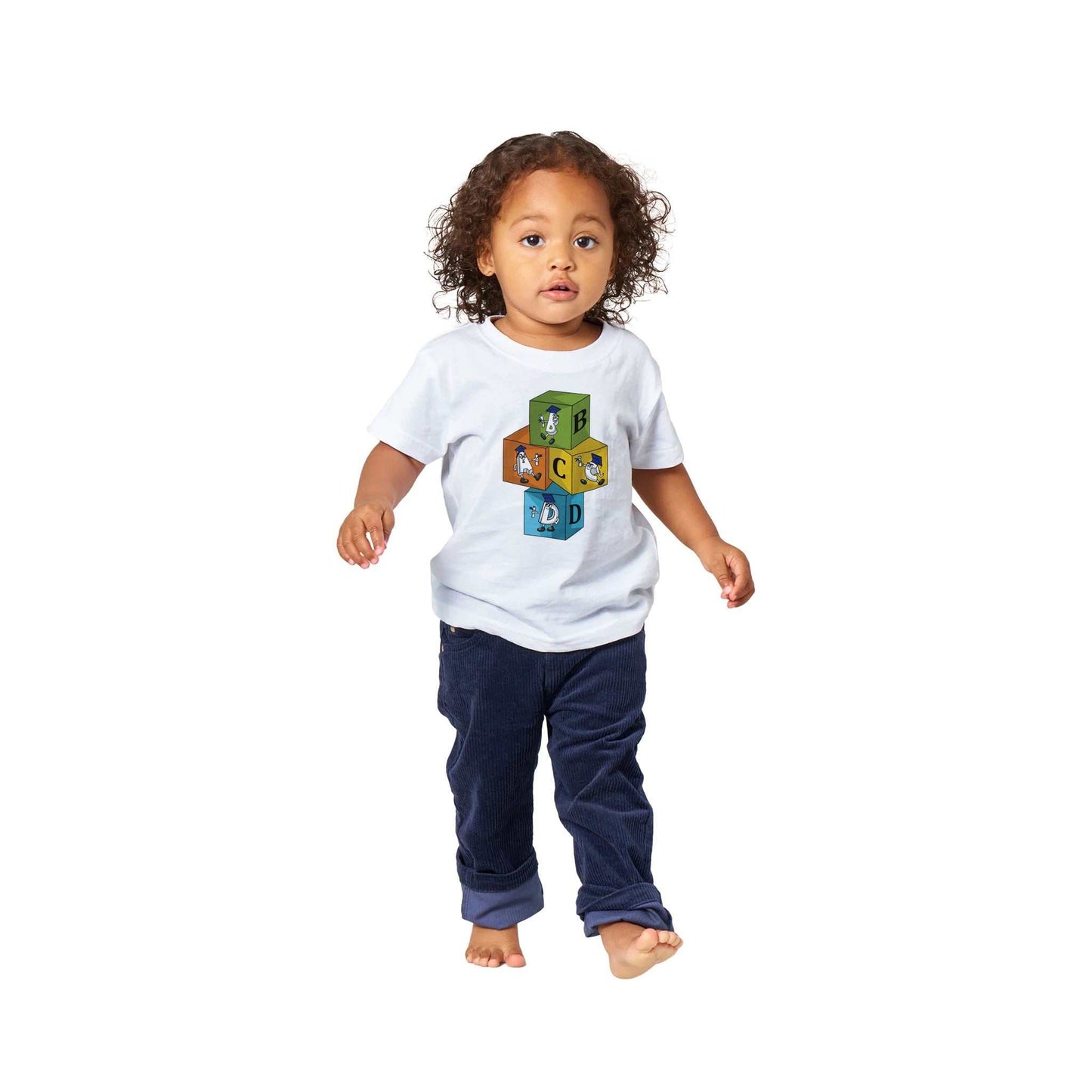 Classic Baby Crewneck T-shirt -  Learning Blocks