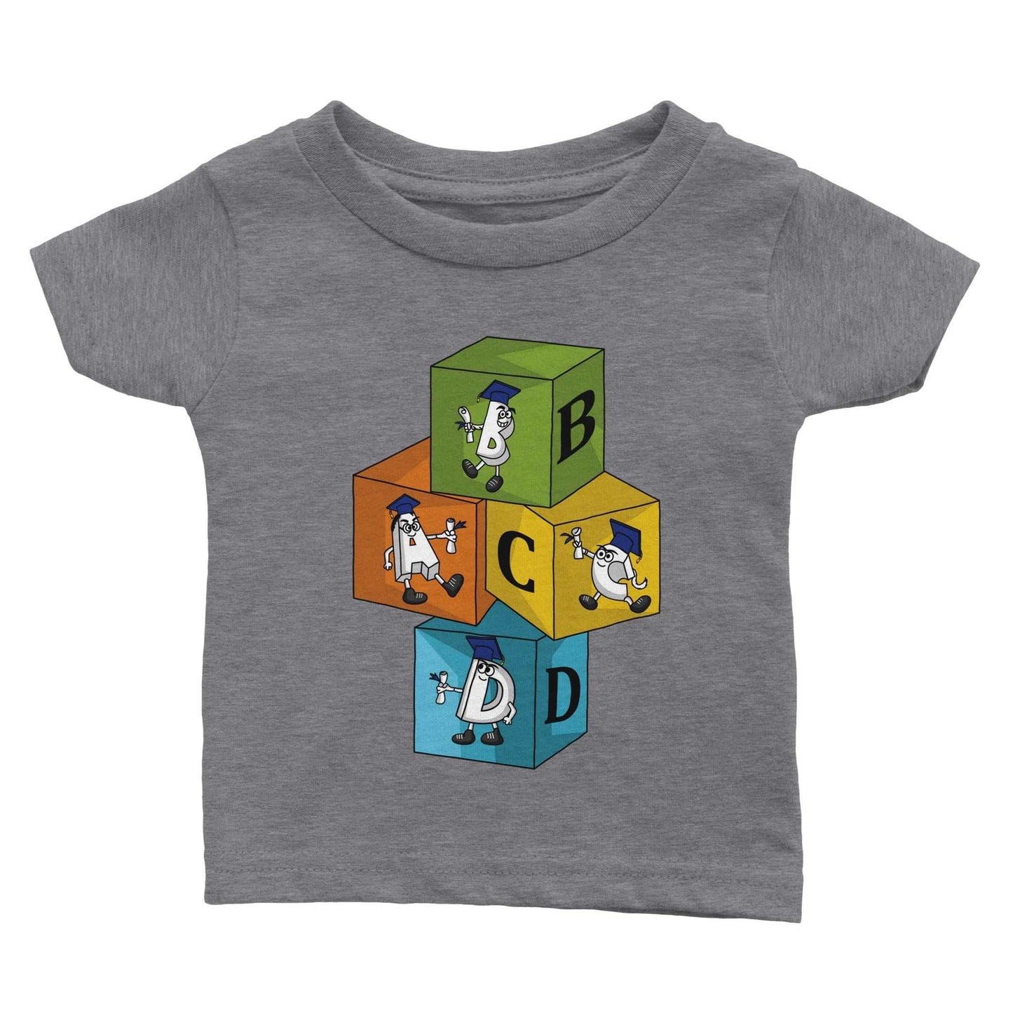 Classic Baby Crewneck T-shirt -  Learning Blocks