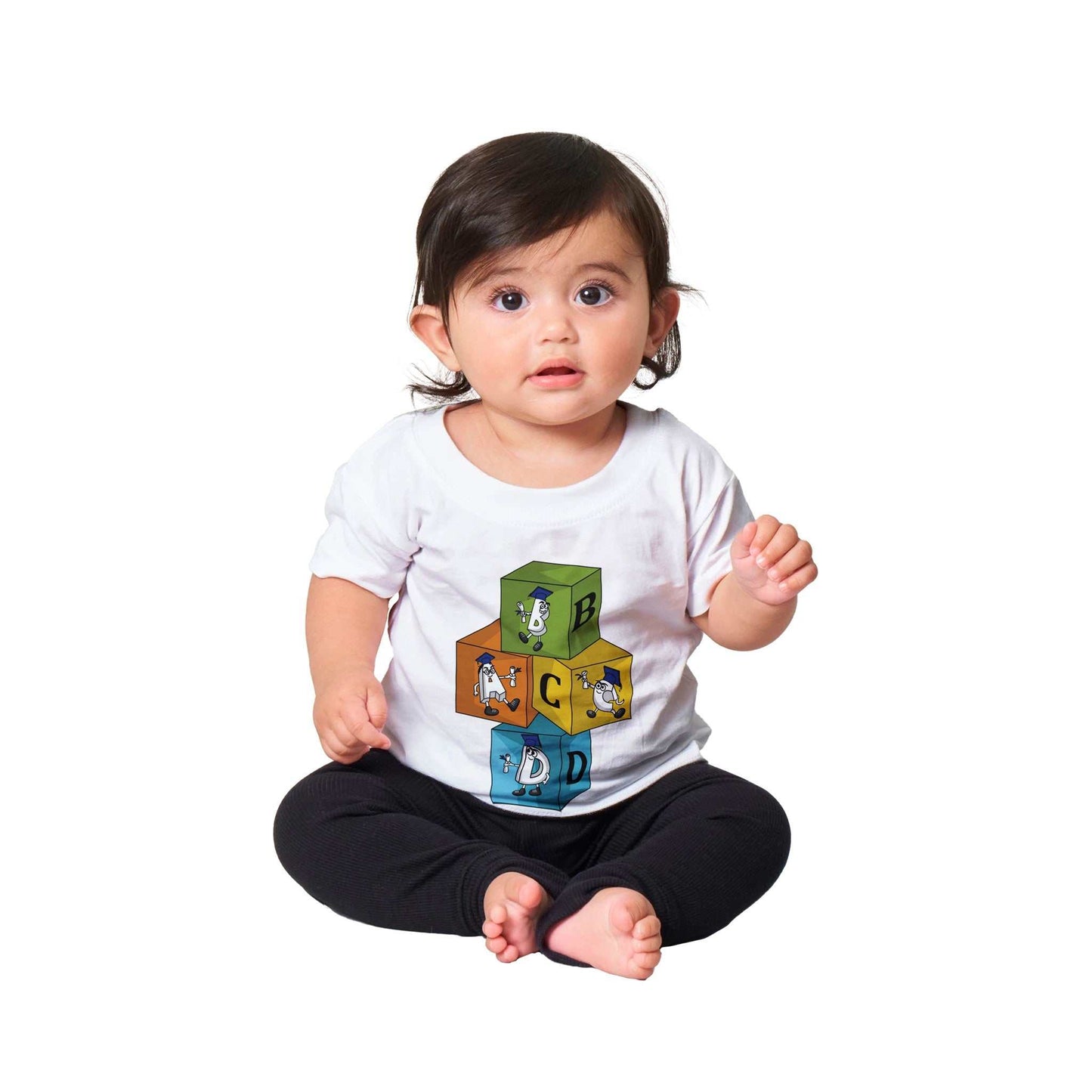 Classic Baby Crewneck T-shirt -  Learning Blocks