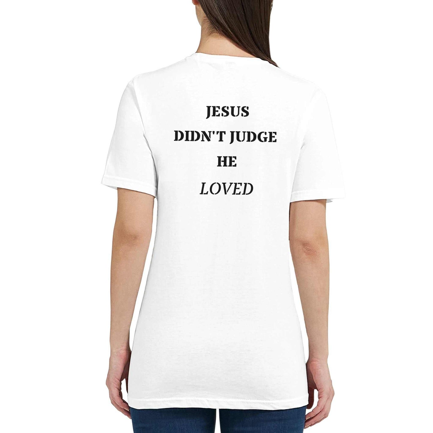 Classic Womens Crewneck T-shirt - He Didn't Judge