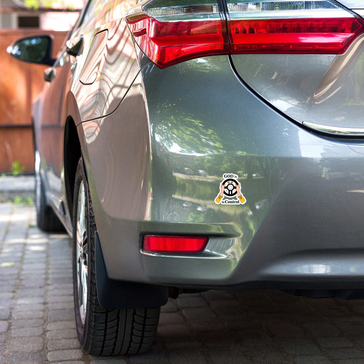 God Is In Control - Bubble-free stickers