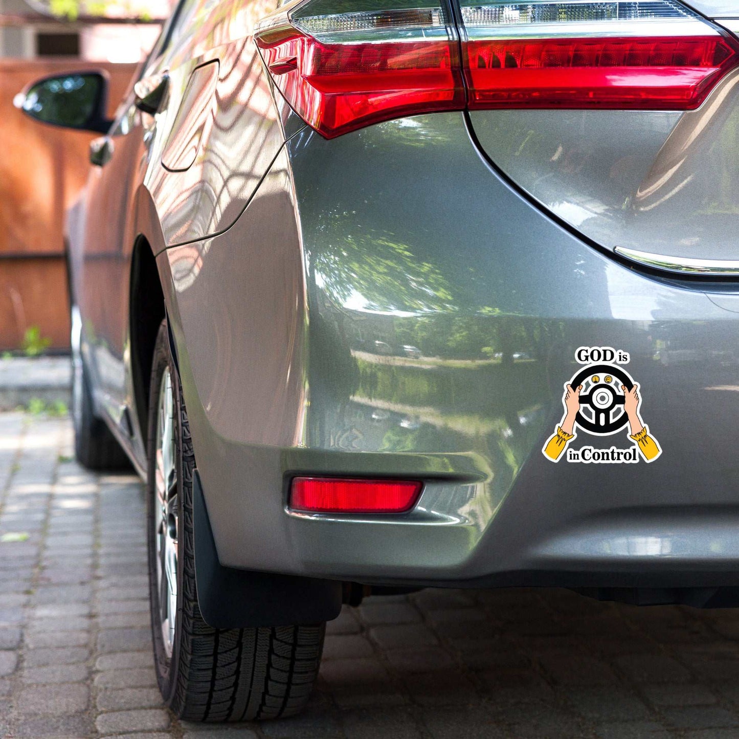 God Is In Control - Bubble-free stickers