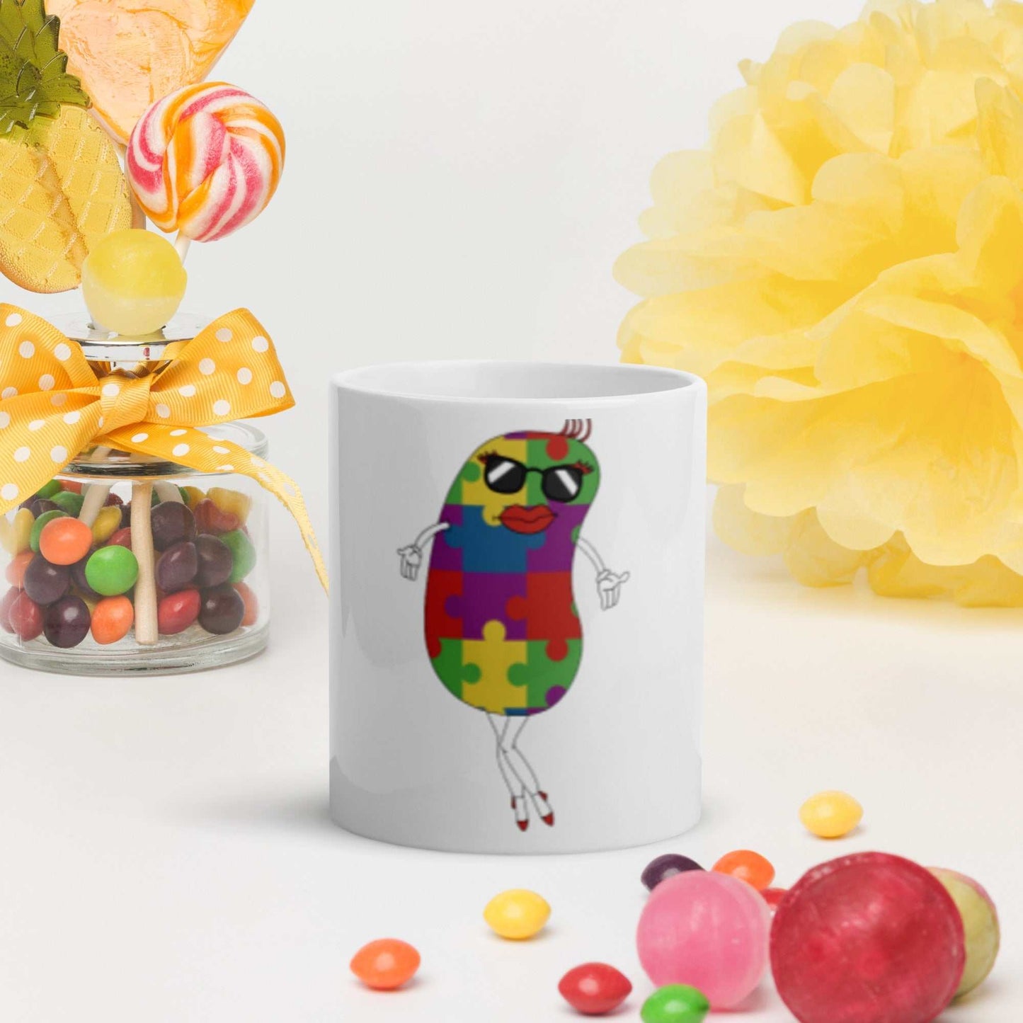 White glossy mug - Autism